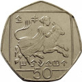 Кипр 50 центов 2004 год - Похищение Европы Зевсом UNC