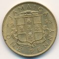 Ямайка 1 пенни 1953 год