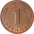 ФРГ 1 пфенниг 1988 год (F)