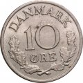 Дания 10 эре 1970 год