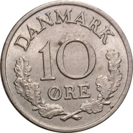 Дания 10 эре 1970 год