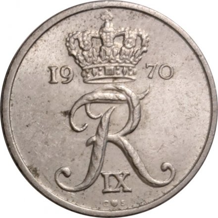 Дания 10 эре 1970 год