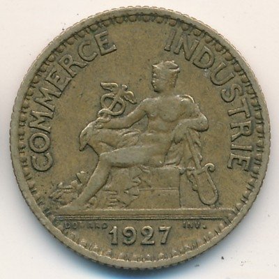 Франция 1 франк 1927 год