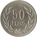 Колумбия 50 песо 1992 год