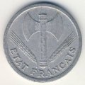 Франция 2 франка 1944 год (ÉTAT FRANÇAIS, без отметки МД)