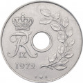 Дания 25 эре 1972 год - Король Фредерик IX