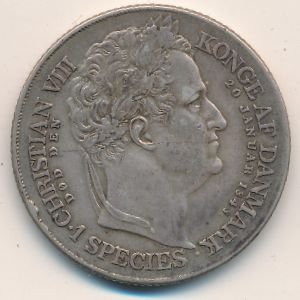 Дания 1 специдалер 1848 год