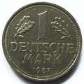 ФРГ 1 марка 1987 год (F)