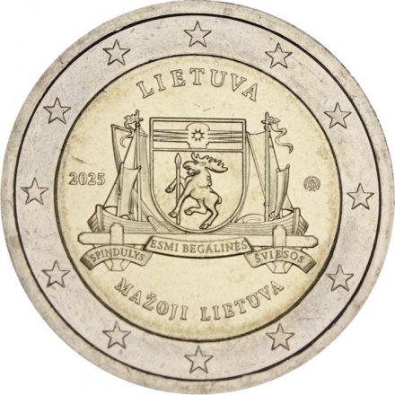 Литва 2 евро 2025 год - Литовские этнографические регионы - Малая Литва