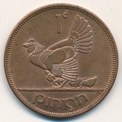 Ирландия 1 пенни 1966 год