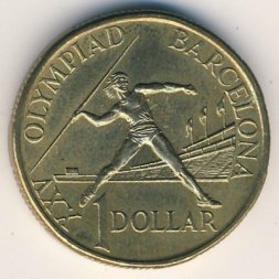 Австралия 1 доллар 1992 год