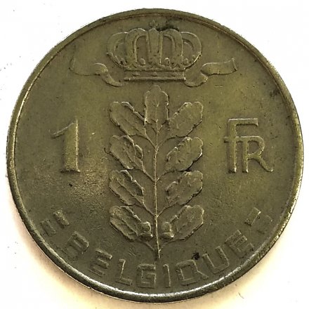 Бельгия 1 франк 1954 год BELGIQUE
