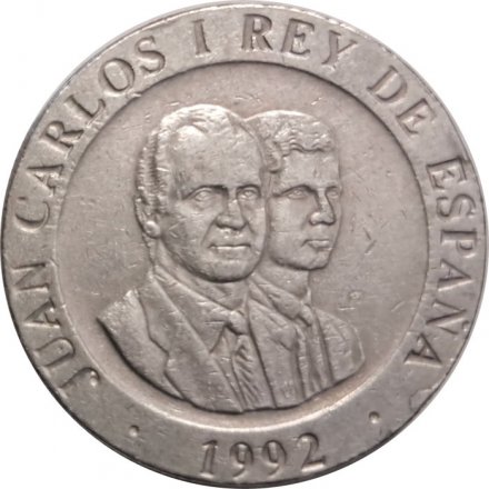 Испания 200 песет 1992 год - Мадрид-культурная столица Европы. Всадник
