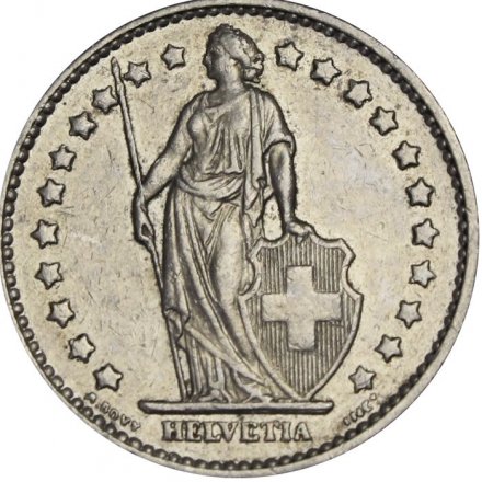 Швейцария 1 франк 1978 год