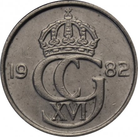 Швеция 10 эре 1982 год - Король Карл XVI Густав