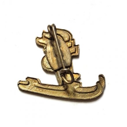 Значок ГДР. Пионерия. Конькобежный спорт