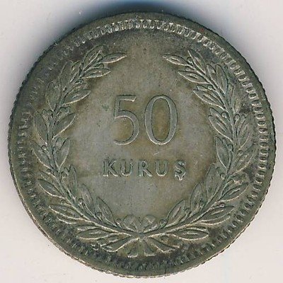 Турция 50 куруш 1947 год