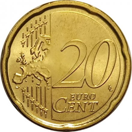 Италия 20 евроцентов 2010 год