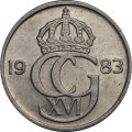 Швеция 50 эре 1983 год - Король Карл XVI Густав