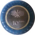 Германия 10 евро 2021 год - В полете - На воде (F)