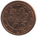 Германия 2 евроцента 2009 год (F)