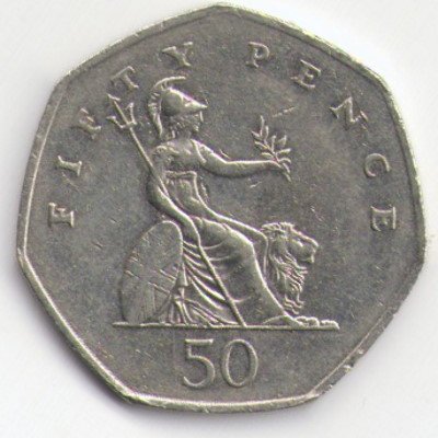 Великобритания 50 пенсов 2006 год