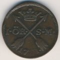 Швеция 1 эре 1761 год