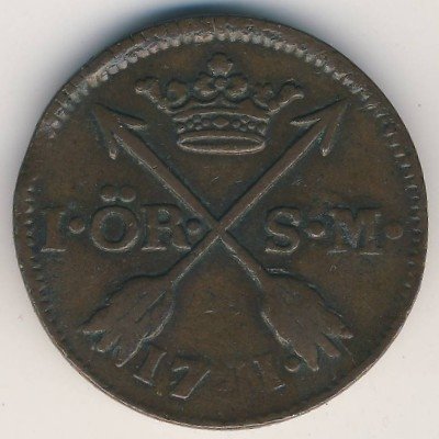 Швеция 1 эре 1761 год