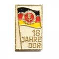 Значок-иголка 18 Jahre DDR. 18 лет ГДР