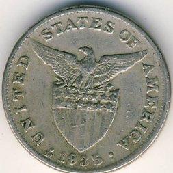 Филиппины 5 сентаво 1935 год