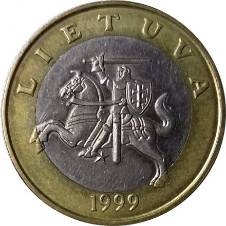 Литва 2 лита 1999 год