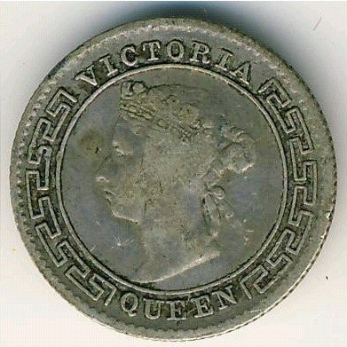 Цейлон 10 центов 1900 год