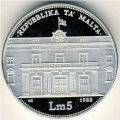 Мальта 5 лир 1988 год
