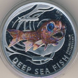 Монета Острова Питкэрн 2 доллара 2010 год