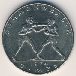 Монета Самоа 1 тала 1974 год - Х Игры Содружества