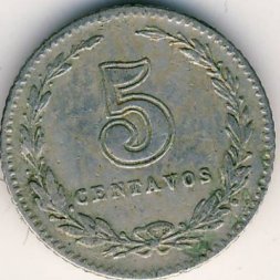 Аргентина 5 сентаво 1911 год