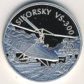 Соломоновы острова 25 долларов 2003 год - Самолёты. Sikorsky VS-300