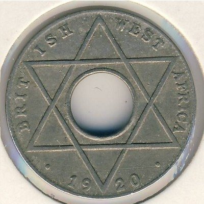 Британская Западная Африка 1/10 пенни 1920 год