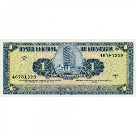 Никарагуа 1 кордоба 1968 год - UNC