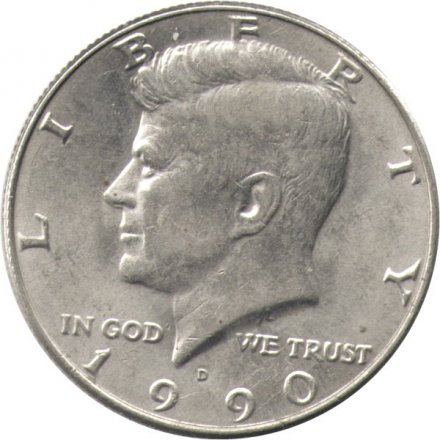 США 1/2 доллара 1990 год (D)