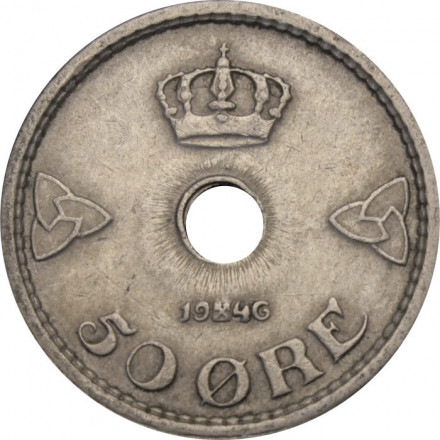Норвегия 50 эре 1946 год