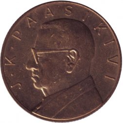 Памятный жетон Финляндия 1966 год - Юхо Кусти Паасикиви (тип 2)