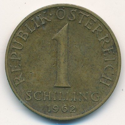 Австрия 1 шиллинг 1962 год