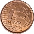 Бразилия 1 сентаво 2001 год
