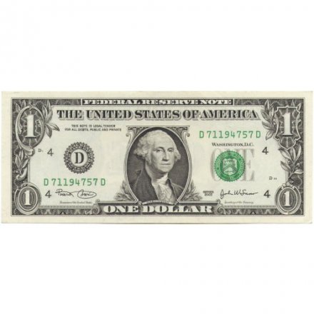 США 1 доллар 2003 год - В - UNC- 