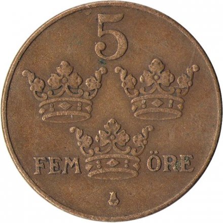 Швеция 5 эре 1932 год