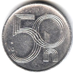 Чехия 50 гелеров 2003 год