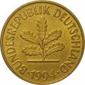 ФРГ 5 пфеннигов 1994 год - G