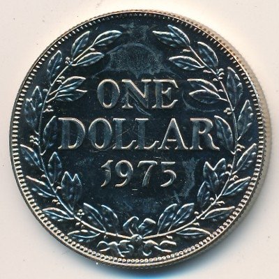 Либерия 1 доллар 1975 год