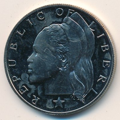 Либерия 1 доллар 1975 год